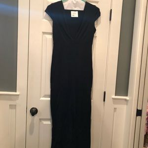 Long black dress from Nordstrom